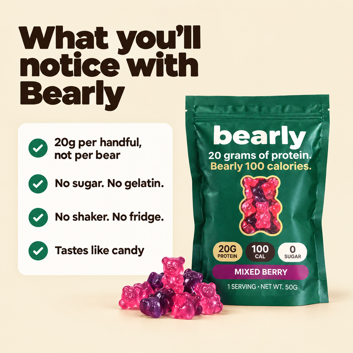 Bearly Protein Gummies (One-time)